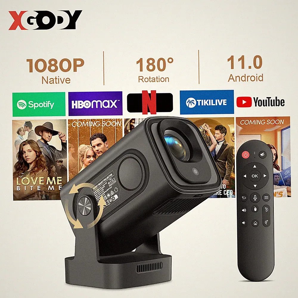 Full HD 1080P WiFi Beamer Android LED Heimkino 4K Unterstützung