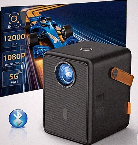 FunFlix G1 Mini Beamer 1080P Full HD WLAN Bluetooth LED Projektor Heimkino