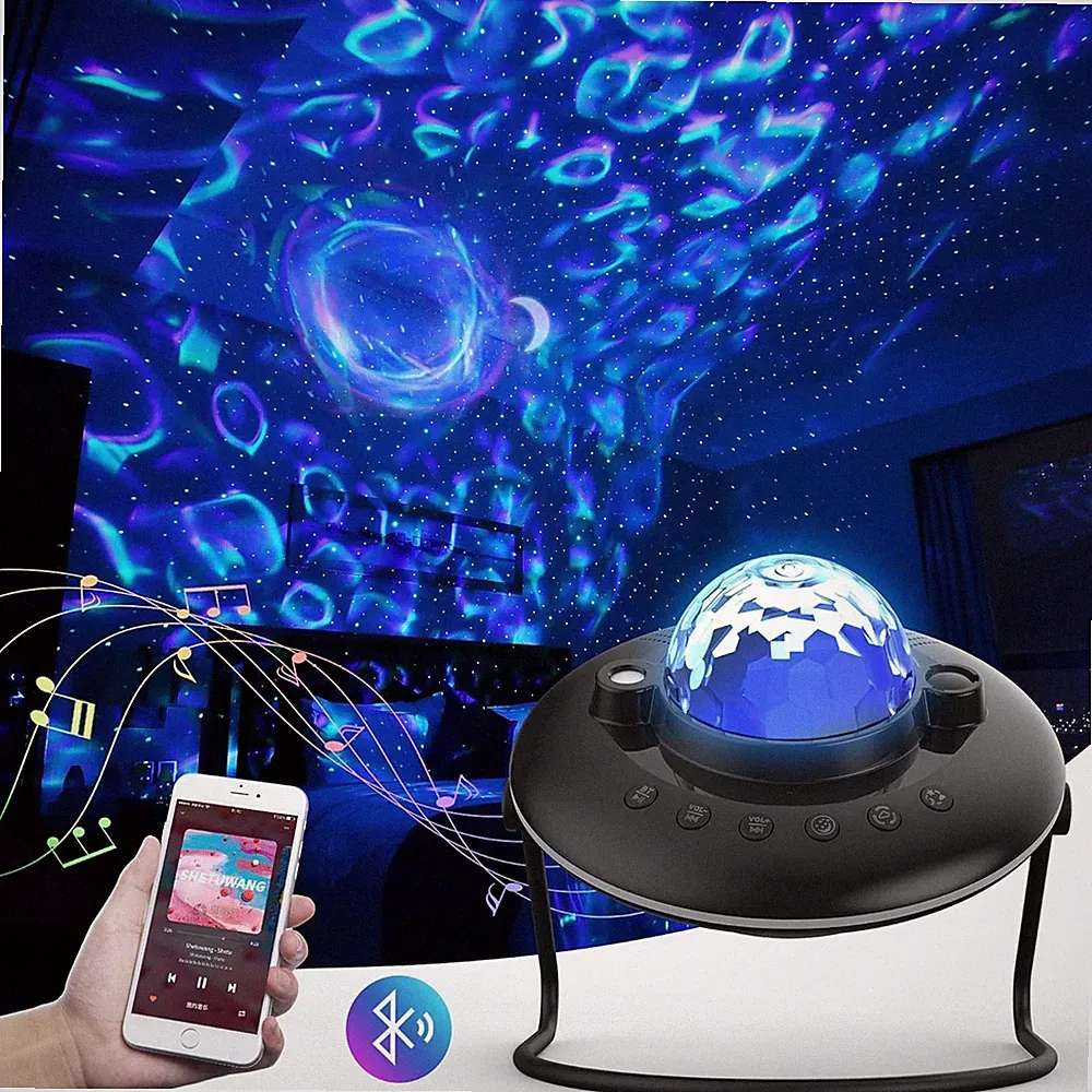 Galaxy Projektor Licht Drehbar Design Nachtlicht mit Bluetooth Musik Player
