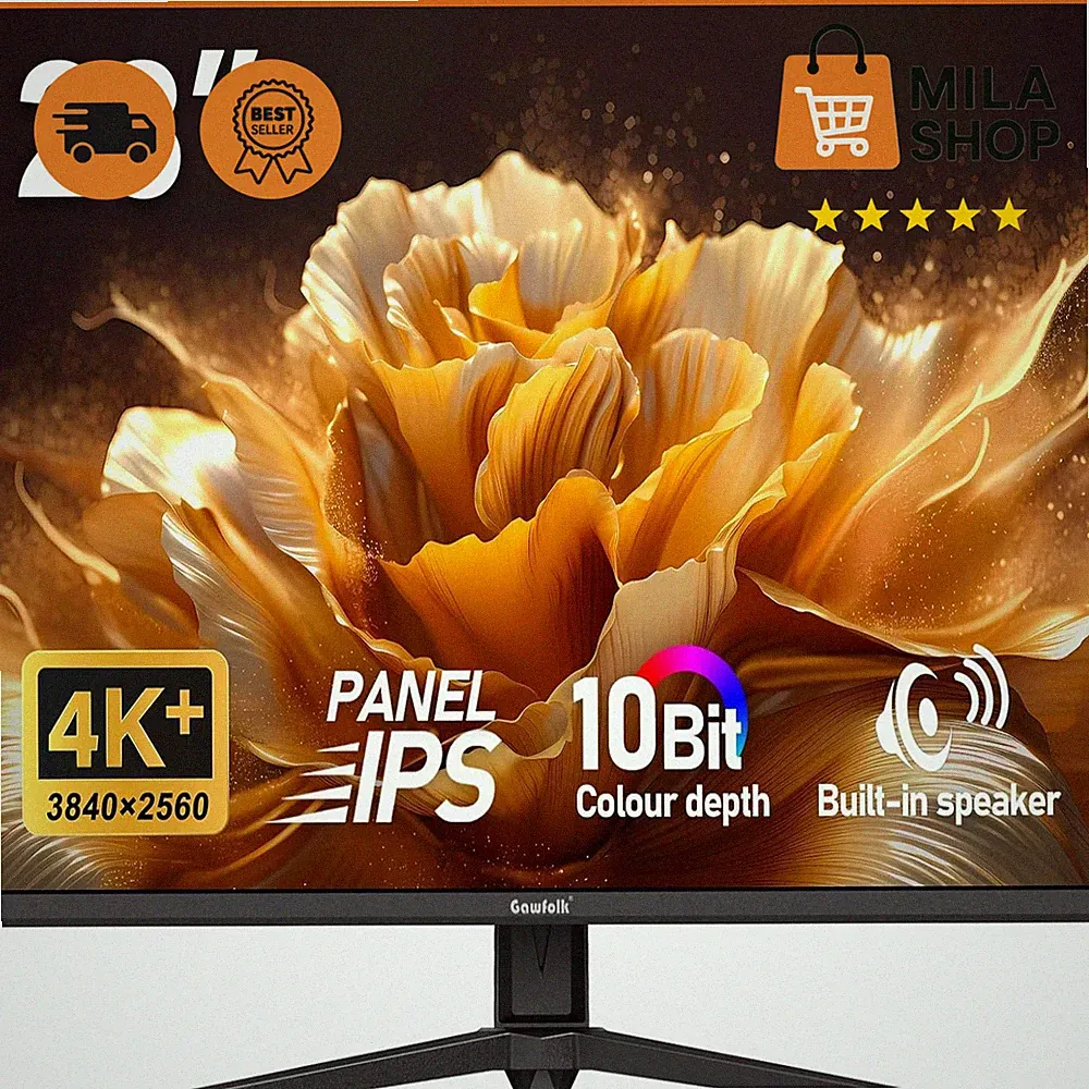 Gaming Monitor 28,5 Zoll 4K 60Hz IPS FreeSync HDMI DisplayPort Lautsprecher PC