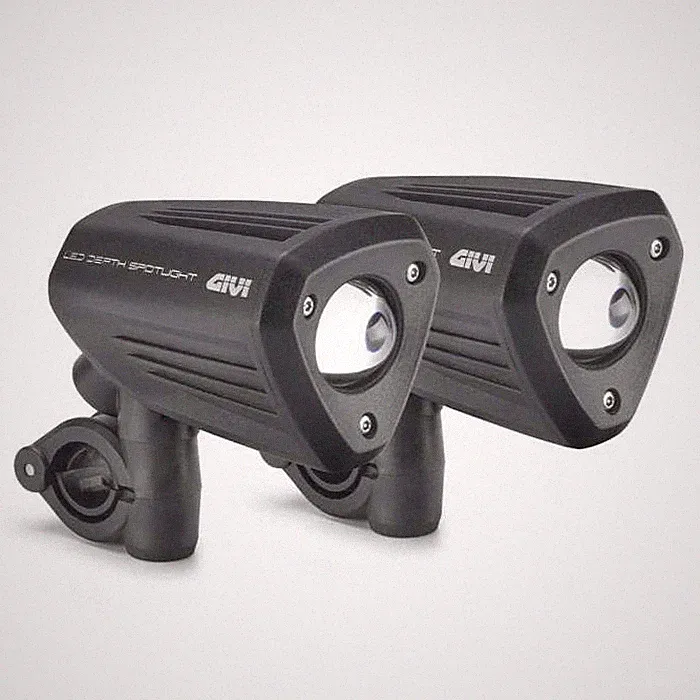 GIVI Strahler Universal Strahler mit LED Technologie Gehäuse Aluminium schwarz S312