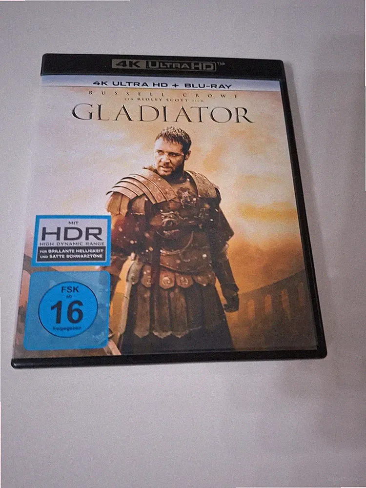 Gladiator | 4K UHD + BLU-RAY | Russell Crowe | Joaquin Phoenix | Connie Nielsen