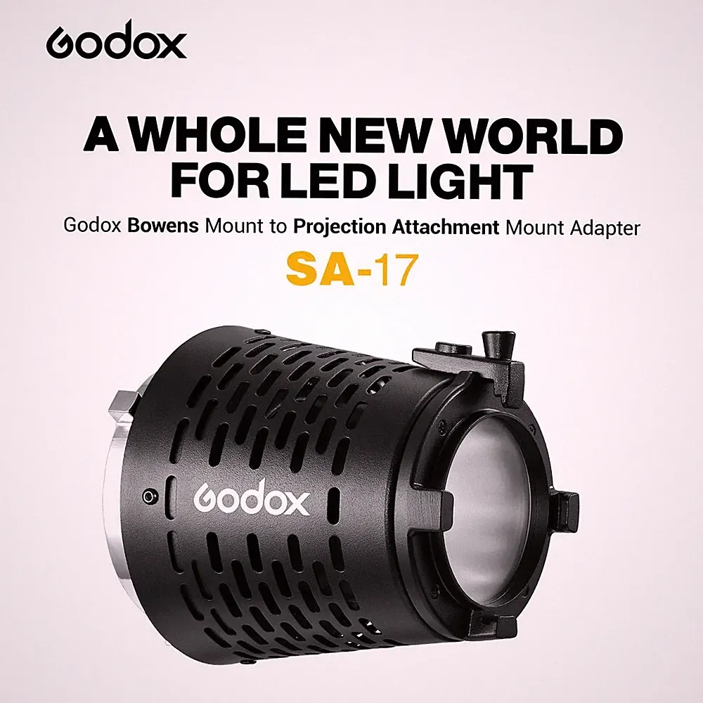 Godox SA-17 Bowens Adapter Konverter für Godox SA-P Projektor & LED Dauerlicht
