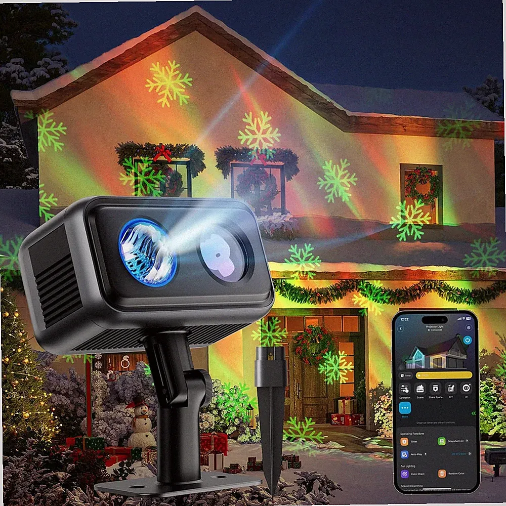 Govee Outdoor Projektor Licht, verbesserter Laser und Aurora Star Projektor | IP65