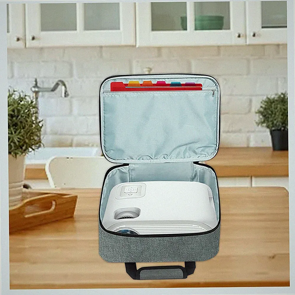 Große Projektortasche Handtasche mit Tragegriff Verstellbarer Schultergurt