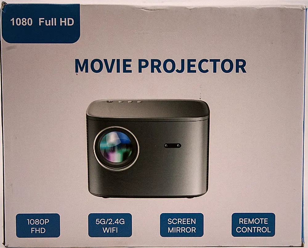 Groview C26 4K Beamer Projektor WiFi Bluetooth 500 ANSI Heimkino Outdoor Zoom