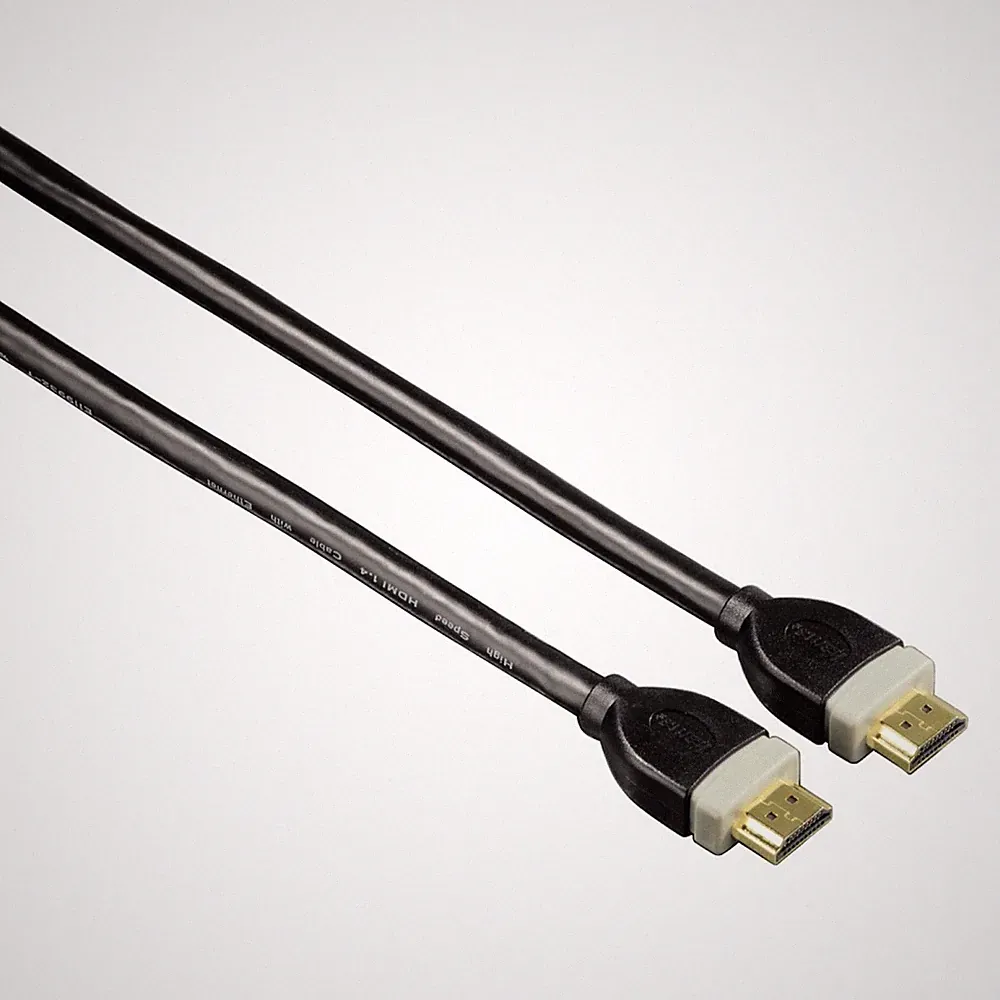 Hama 4K 10m HDMI-Kabel Ethernet GOLD Anschluss-Kabel 3D UHD Full-HD TV Beamer PC