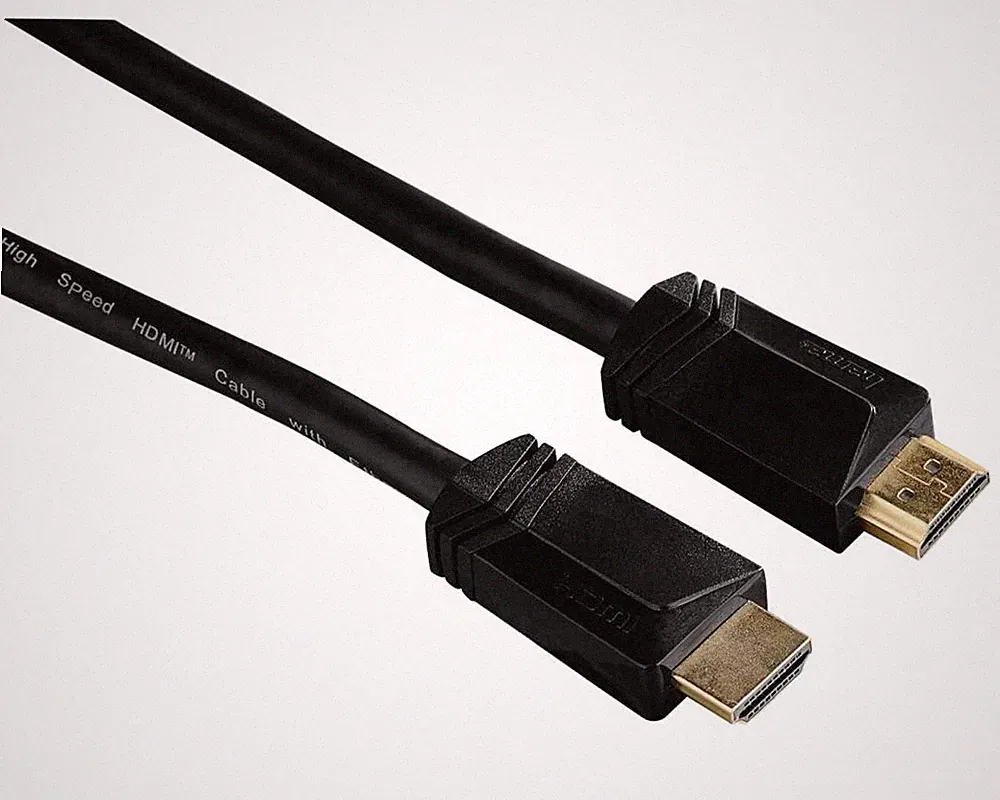 Hama 4K 10m HDMI-Kabel Ethernet GOLD Anschluss-Kabel 3D UHD Full-HD TV Beamer PC