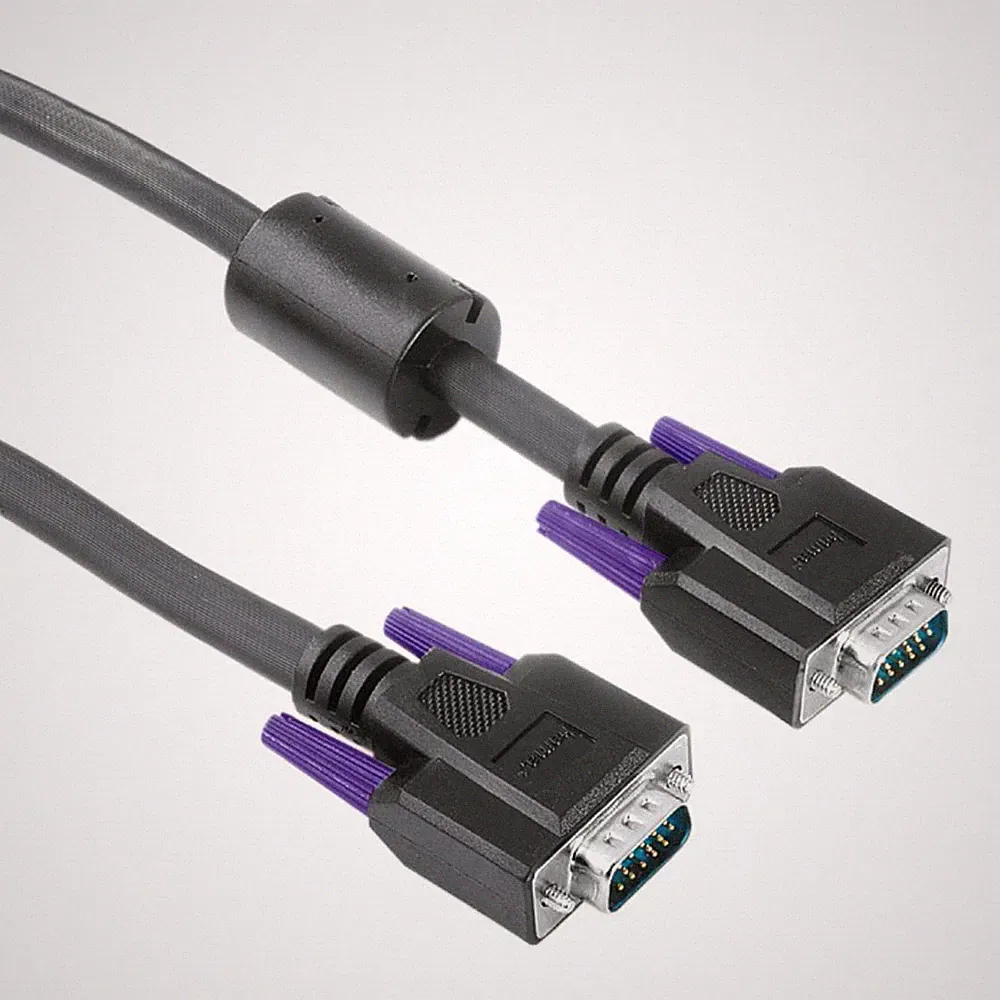 Hama 5m VGA-Kabel D-Sub 15Pol für PC TFT LCD CRT HD Monitor TV Beamer Bildschirm