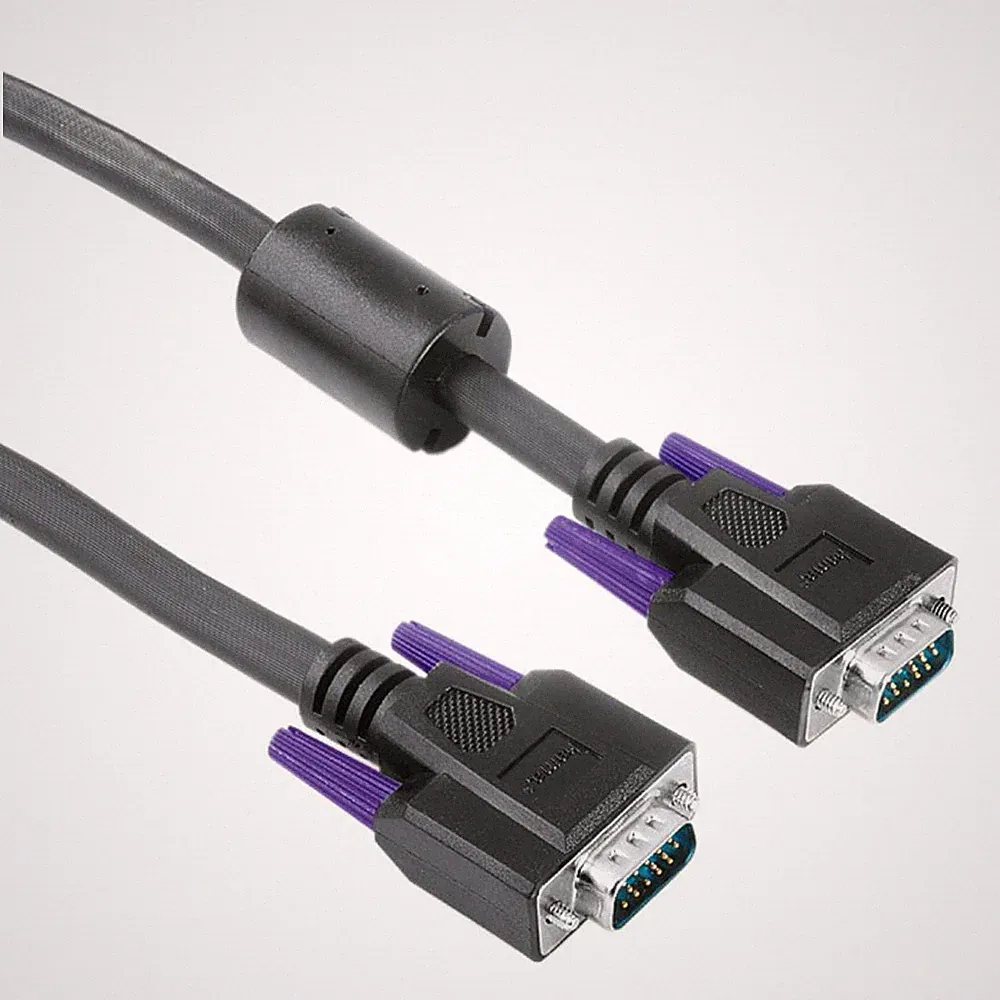 Hama 5m VGA-Kabel D-Sub 15Pol für PC TFT LCD CRT HD Monitor TV Beamer Bildschirm