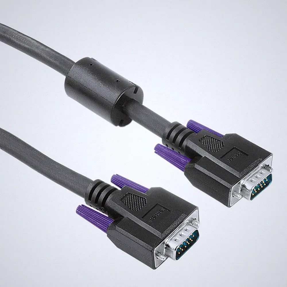 Hama 5m VGA-Kabel D-Sub 15Pol für PC TFT LCD CRT HD Monitor TV Beamer Bildschirm