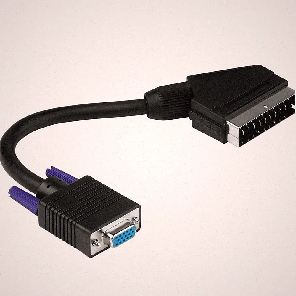 Hama Adapter Scart-Kabel auf VGA-Kabel 15-pol. für PC Monitor TV Beamer DVD etc