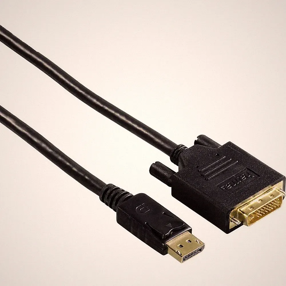 Hama DisplayPort-Stecker zu DVI Adapter-Kabel Konverter für PC Monitor TV Beamer