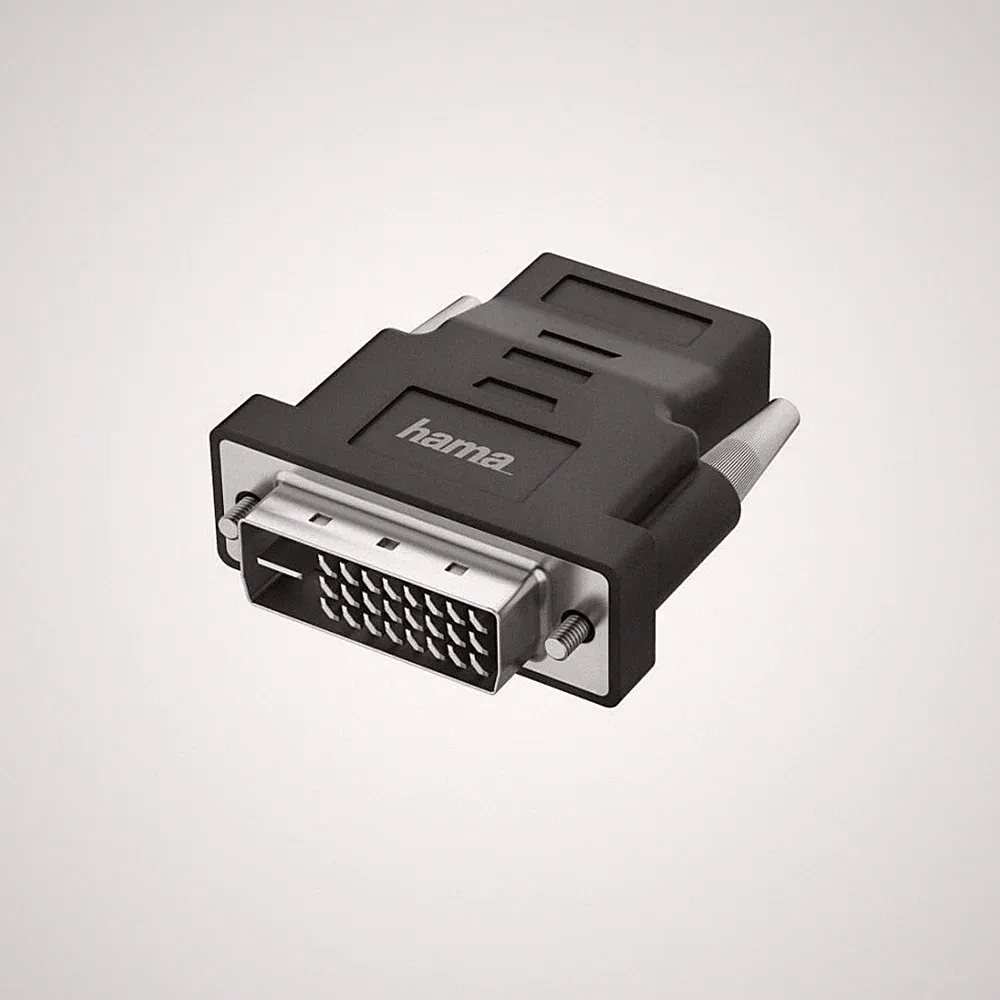 Hama DVI HDMI Adapter 4K Ultra HD Monitor PC TV Beamer