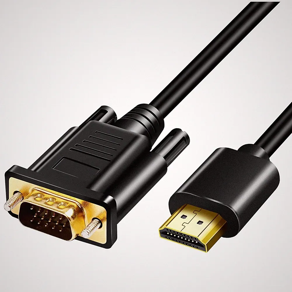 Hama HDMI auf VGA Adapter Kabel Full HD 1080p aktiv 10m Projektor Monitor