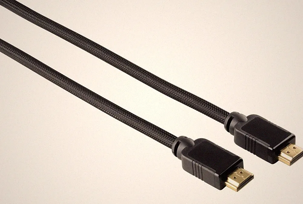 Hama HDMI-Kabel 1,5m GOLD Gewebe Anschluss-Kabel 3D Full-HD für TV Beamer PC DVD