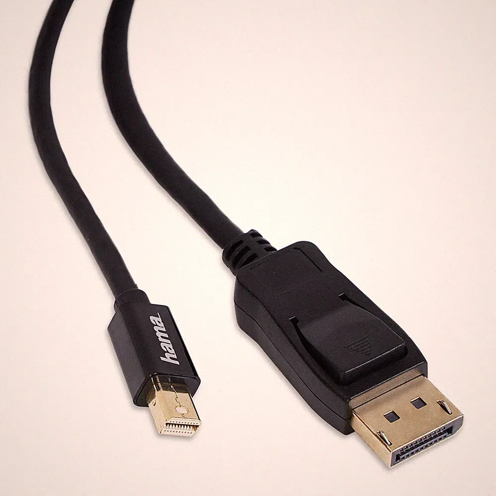 Hama Mini-Displayport zu DisplayPort Adapter-Kabel für MacBook PC Monitor Beamer