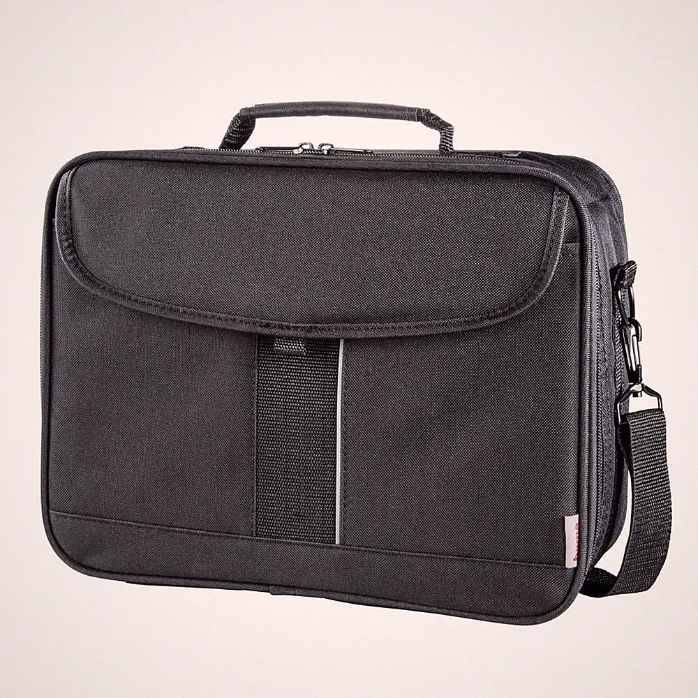 Hama Sportsline Beamertasche groß (Größe L, 27 x 39 x 15 cm) Schwarz & KabelDire