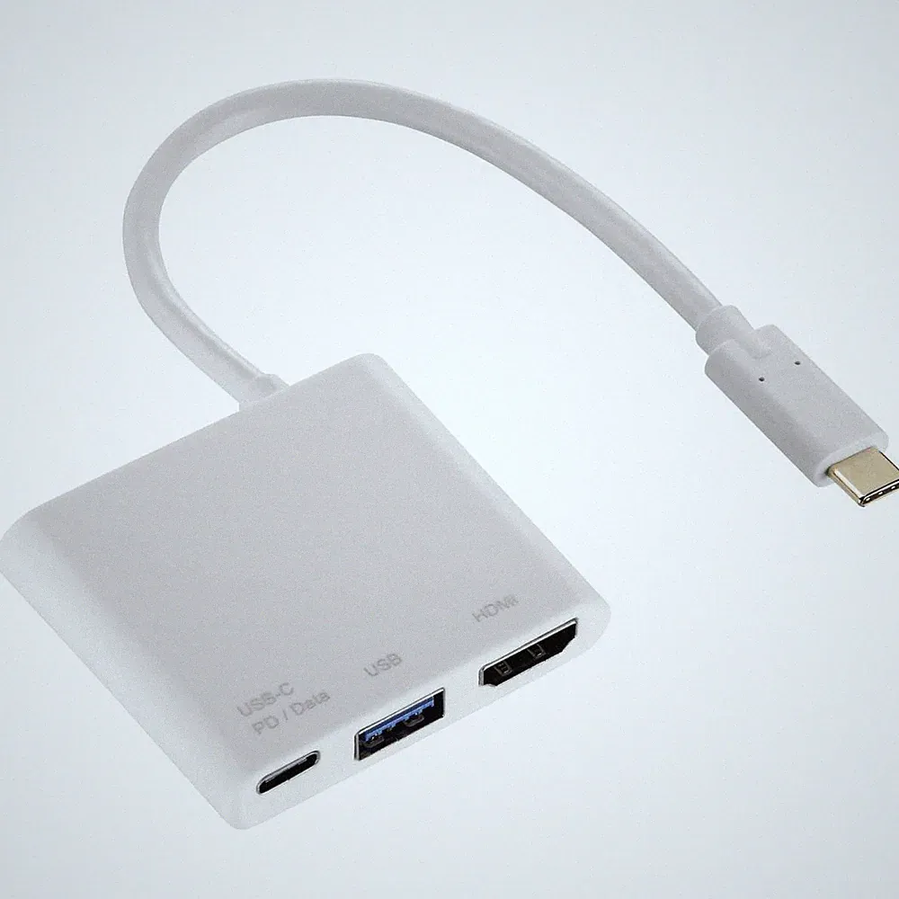Hama USB-C 3.1 USB-Hub + HDMI-Ausgang USB-Adapter Monitor TV Beamer PC Notebook