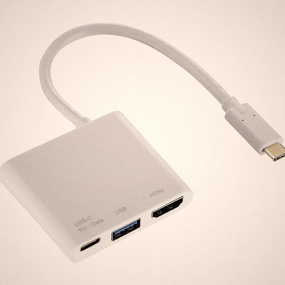 Hama USB-C 3.1 USB-Hub + HDMI-Ausgang USB-Adapter Monitor TV Beamer PC Notebook