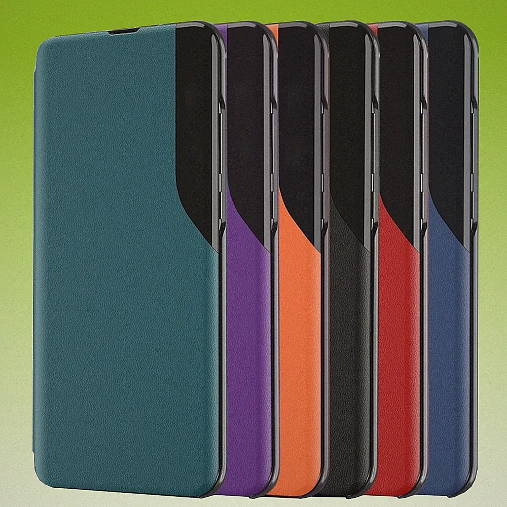 Handy Hülle Smart View für Smartphone Modelle Magnetisch Flip Case Schutz Cover