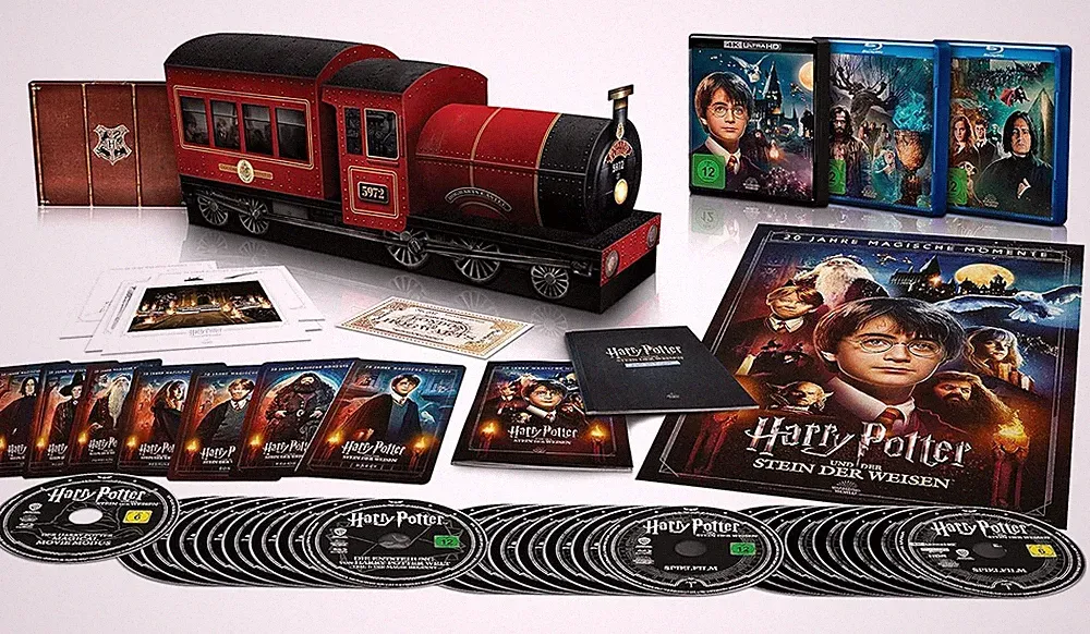 Harry Potter Hogwarts Express Jubiläums Edition 8 Filme in 4k & Blu Ray NEU OVP
