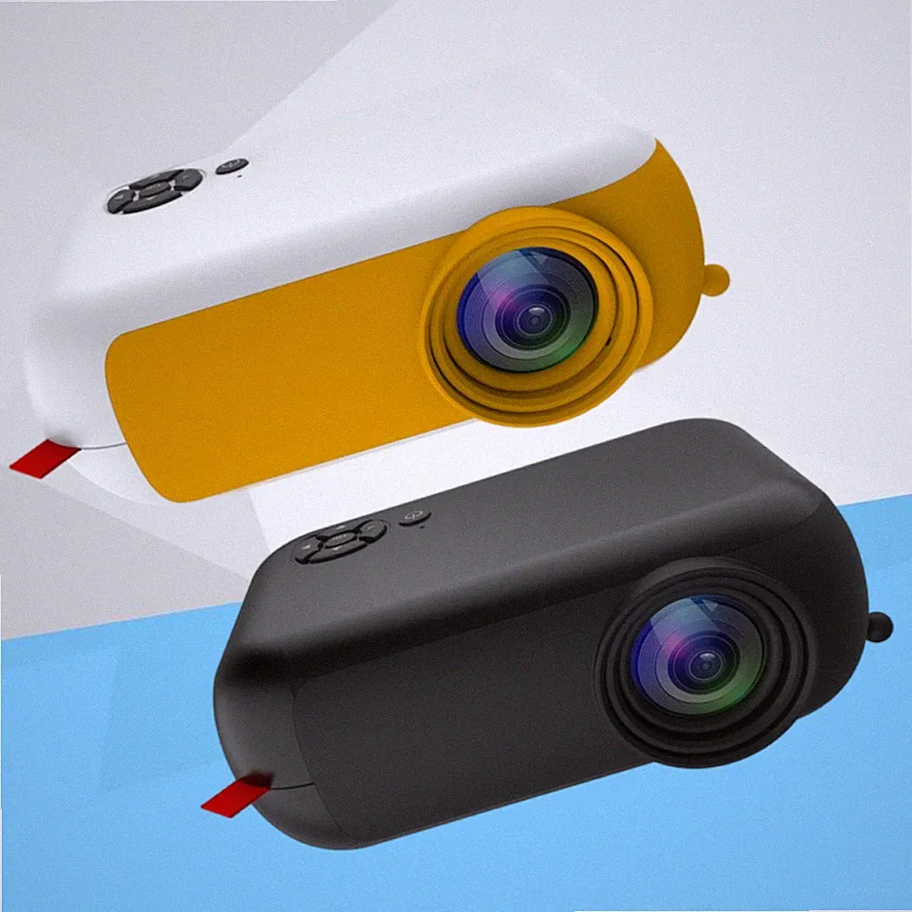 HD 1080P Smart Mini Projektor WiFi Bluetooth VideoProjektor 1600 Lumen Heimkino