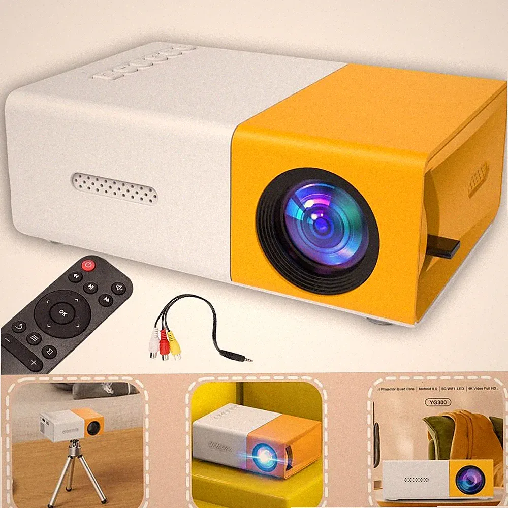 HD 1080P Tragbar Video Projektor Heimkino Outdoor-Filmprojektor für Smartphone
