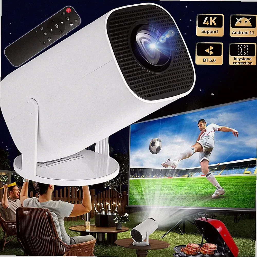 HD Mini Smart Beamer Tragbarer Taschenkino Bluetooth Android Heimkino Projektor