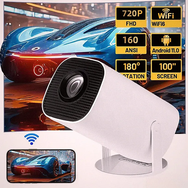 HD Projektor 5G WiFi Heimkino Mini 1080P Beamer Bluetooth Tragbar Taschenkino