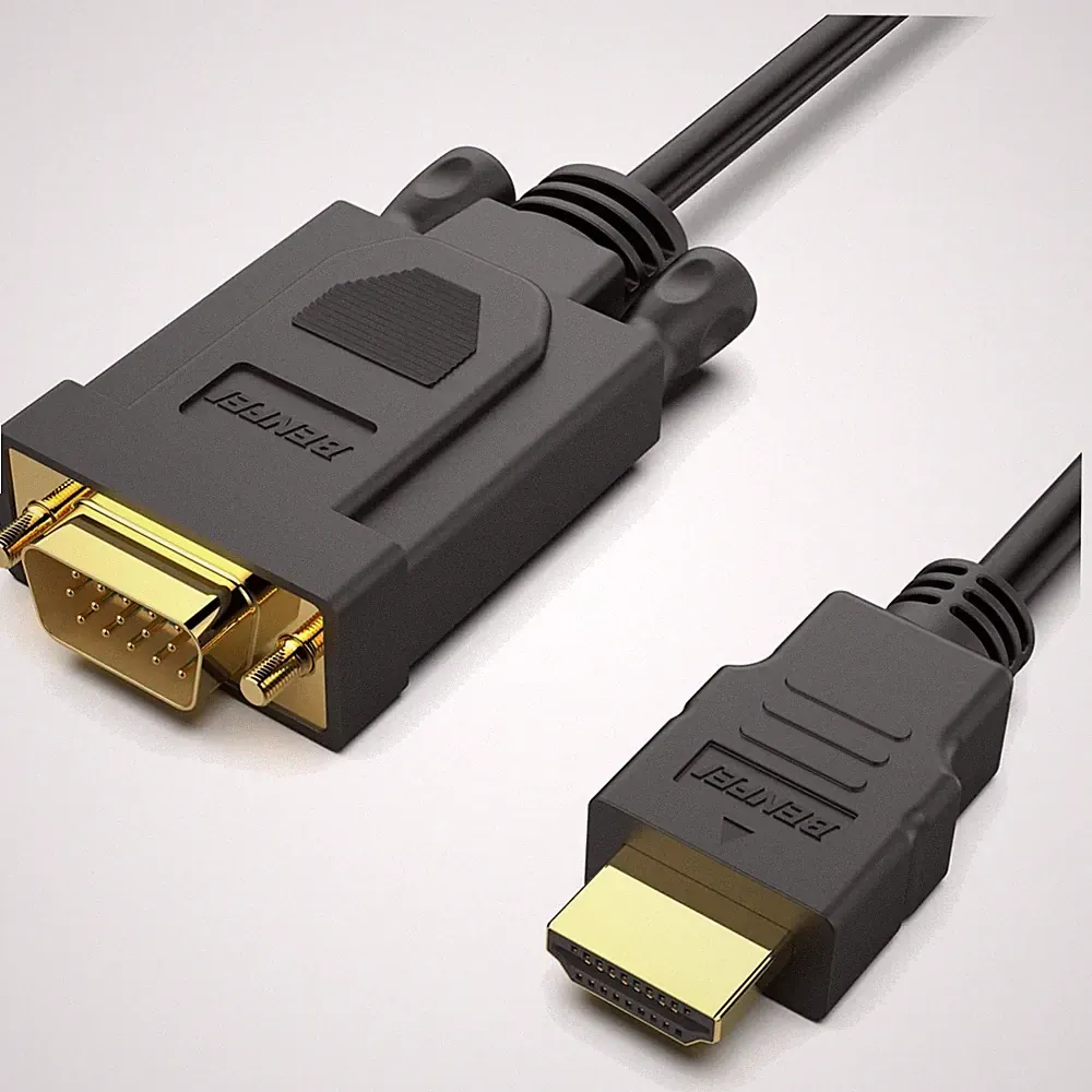 HDMI auf VGA Kabel 3m vergoldet Monitor Beamer PC Laptop Projektor HDMI