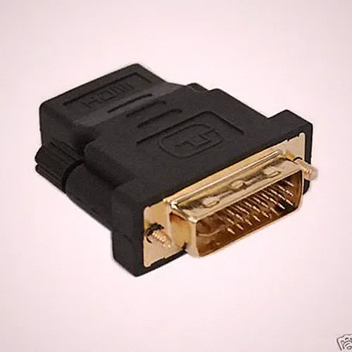 HDMI Buchse auf DVI Stecker Adapter 24+5 vergoldet FULL HD Beamer PS3 TV LED PS4