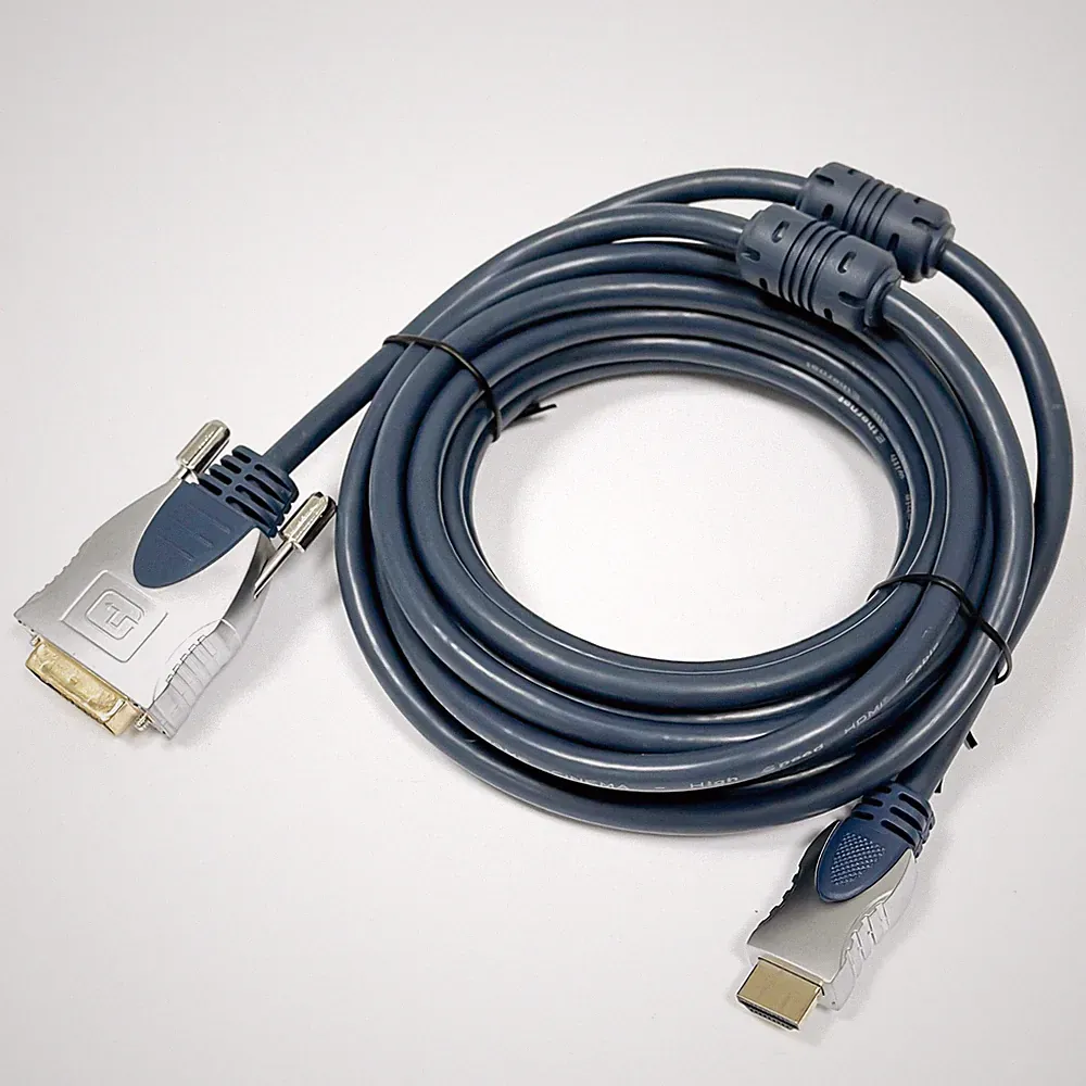 HDMI DVI 24+1 Kabel Ferritkern 1080p PC Monitor Beamer TV High Speed FULL HD