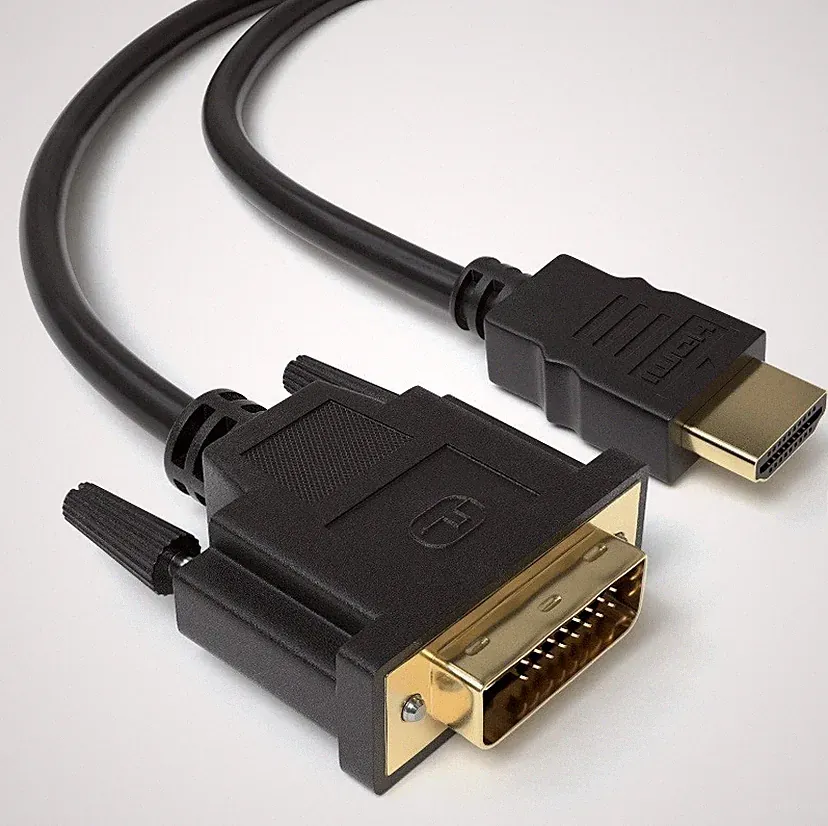 HDMI - DVI Highend Kabel 1,5m FULL HD 1080p PC zu Monitor Beamer TV Mac Adapter