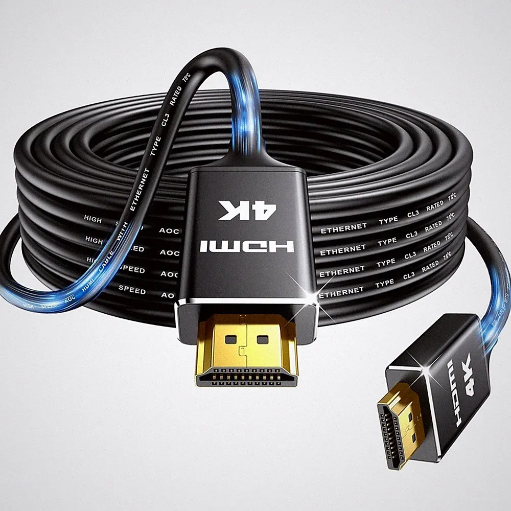 HDMI Kabel 10m 4K 2160p 18Gbps HD Geschirmtes Kabel für Laptop, PC, HDTV, Beamer