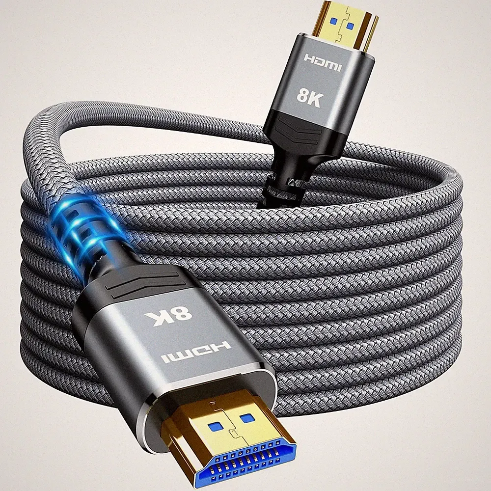 HDMI Kabel 12m 8K High Speed TV Monitor Beamer PC Konsole Heimkino Verbindung