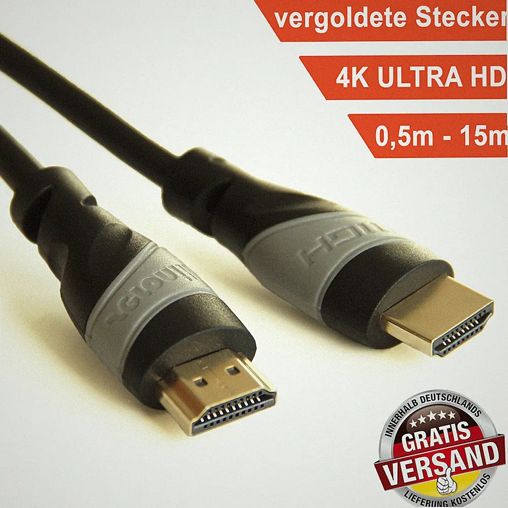 HDMI Kabel 2.0 4K U-HD High-Speed 3D ARC CEC HDR Ethernet Full HD TV 1080p 2160p
