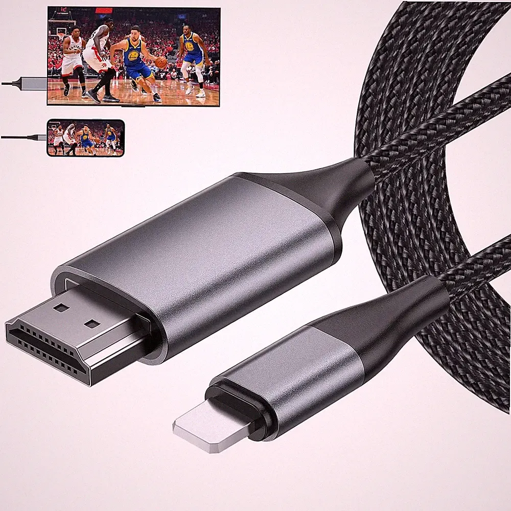 HDMI Kabel 4m 1080p für iPhone iPad iPod zu TV Monitor Beamer Plug & Play