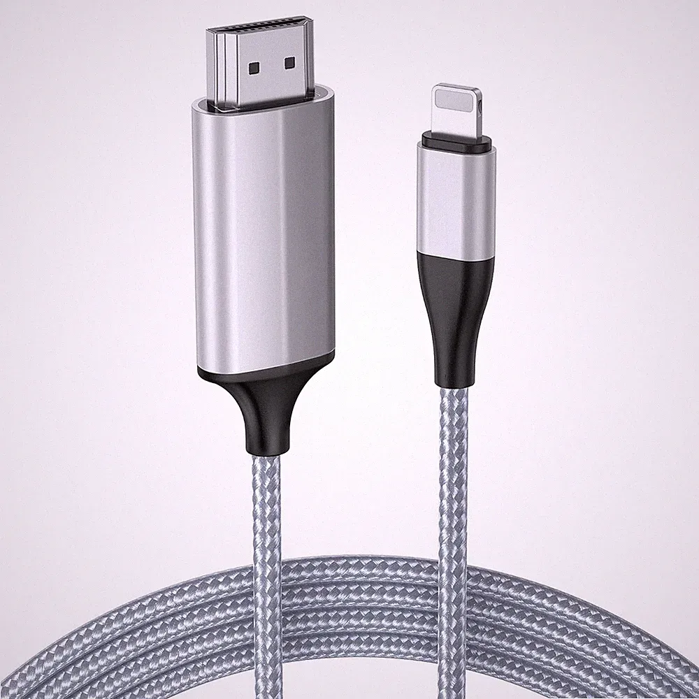 HDMI-Kabel 4m für iPhone iPad zu TV Monitor Projektor 1080P HD Plug and Play