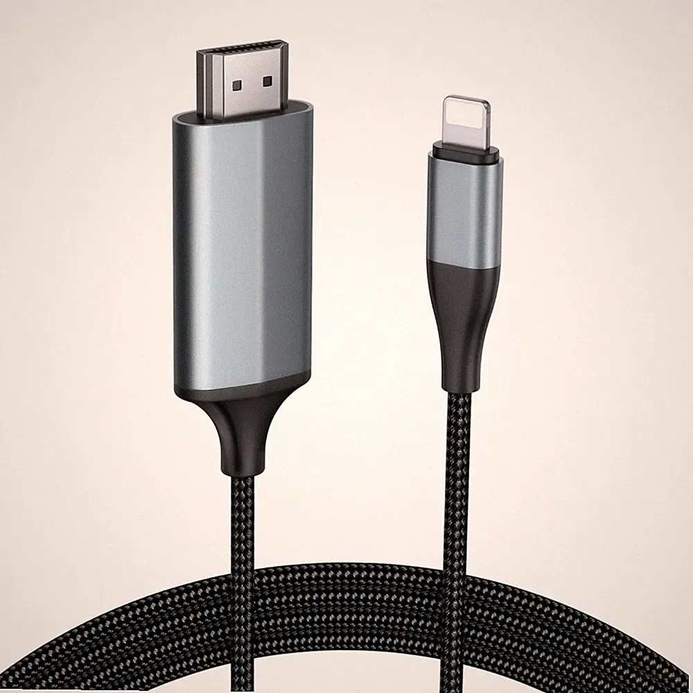 HDMI-Kabel 4m HDMI-Konverter für iPhone iPad Pod zu TV Monitor Projektor 1080P