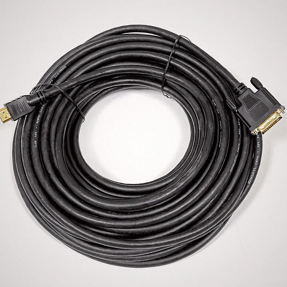 HDMI Kabel DVI-D 24+1 Monitor Adapter 1080p PC Beamer TV High Speed FULL HD 20m