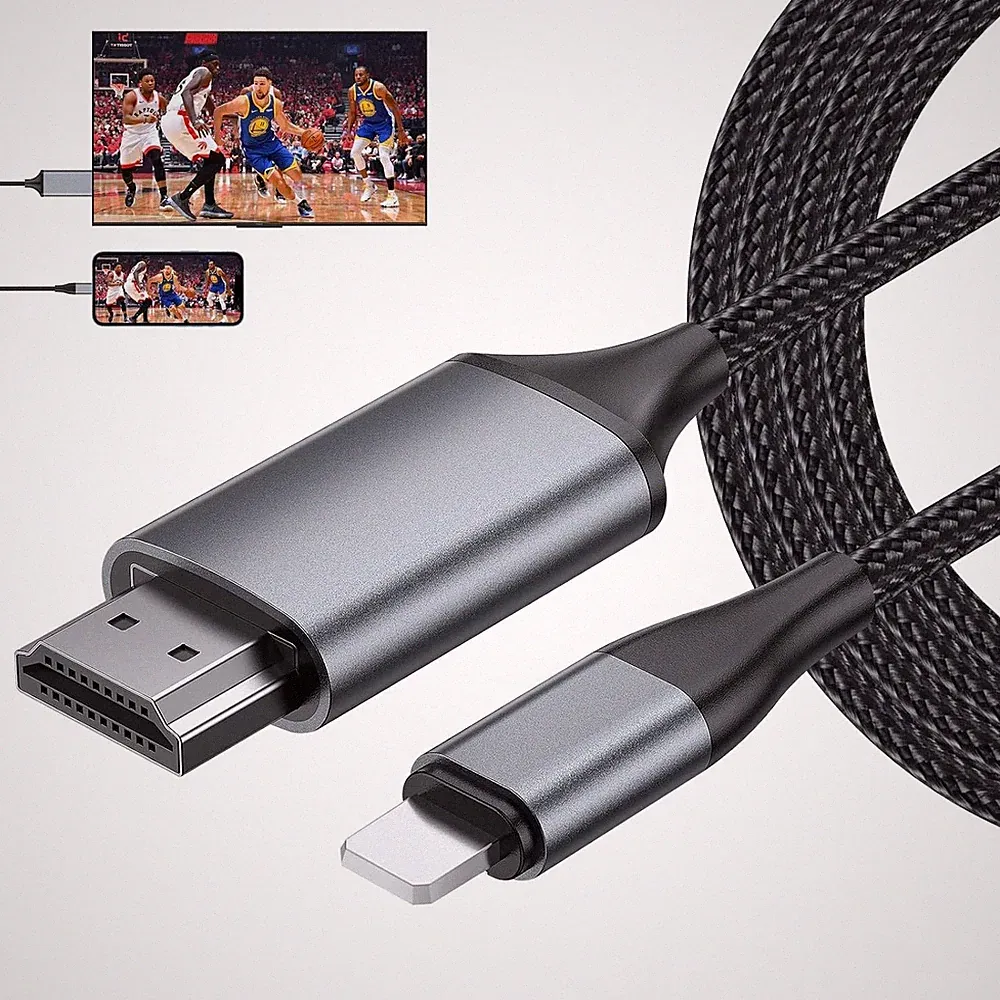 HDMI Kabel für iPhone PAD Pod zu TV Monitor Beamer,digitales HDMI Videoadapte...