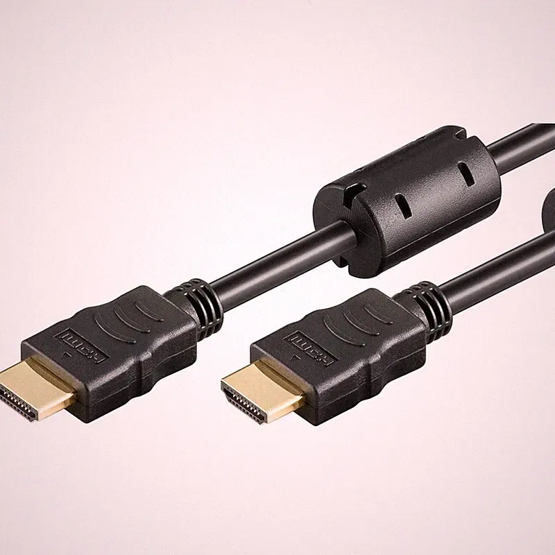 HDMI-Kabel Full-HD 1080 Beamer/LCD/LED-TV 2 Ferritkerne 10m schwarz