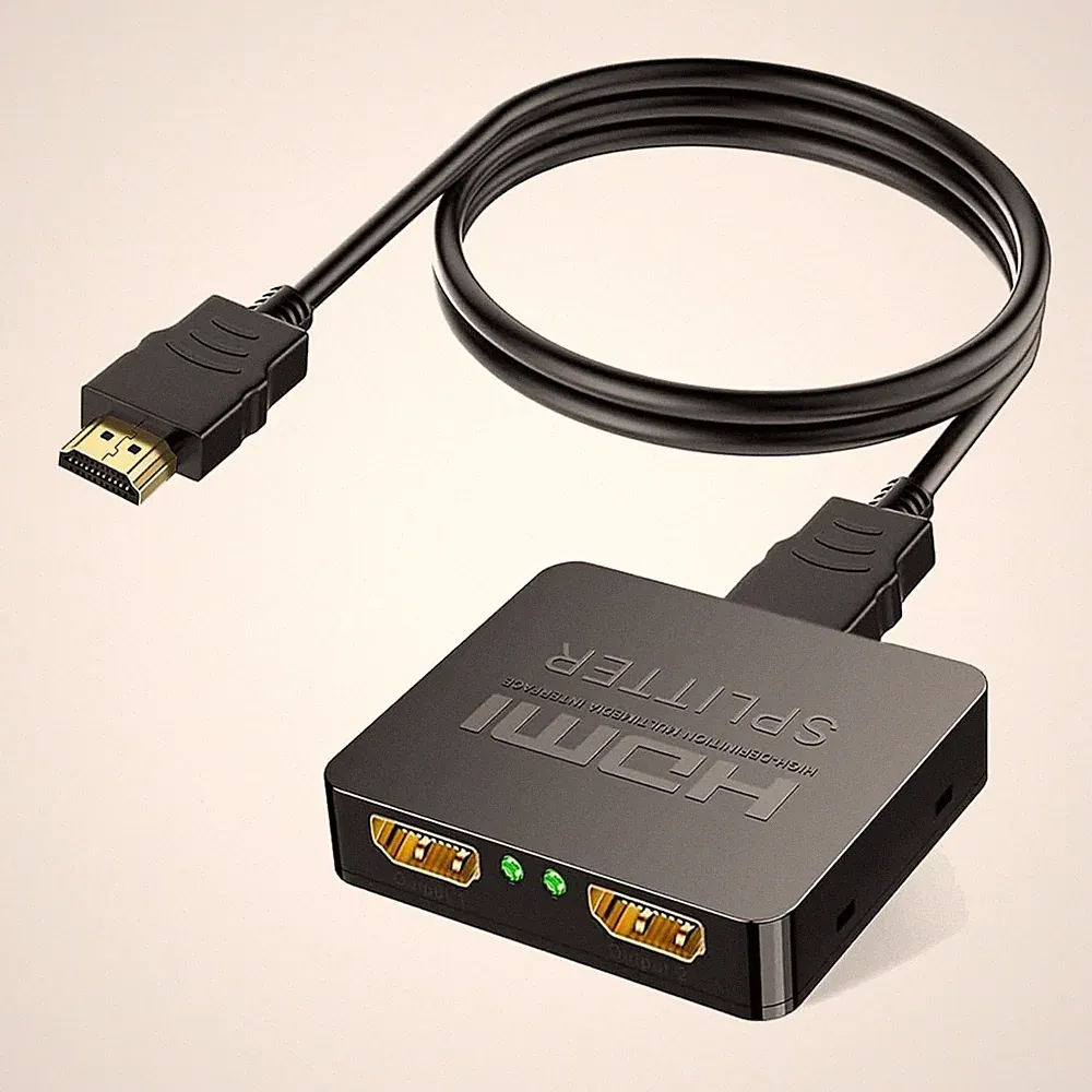 HDMI Splitter 4K 1 in 2 Out Video Audio Verteiler für MacBook Xbox PS4 HDTV