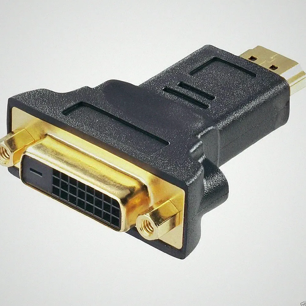 HDMI Stecker auf DVI Buchse Adapter - FULL HD - 1080p | Beamer PS3 TV LED PS4
