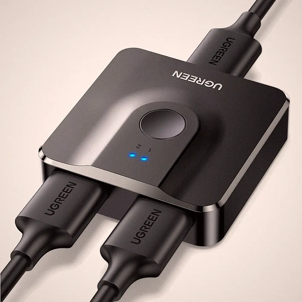 HDMI Switch 2.0 4K@60Hz Bidirektional HDMI Splitter für Gaming TV Monitor PS5...