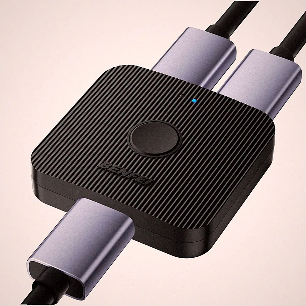 HDMI Switch 4K@60Hz Bidirektional 2 in 1 Out 1 in 2 Out HDMI 2.0 Splitter 3D HDR