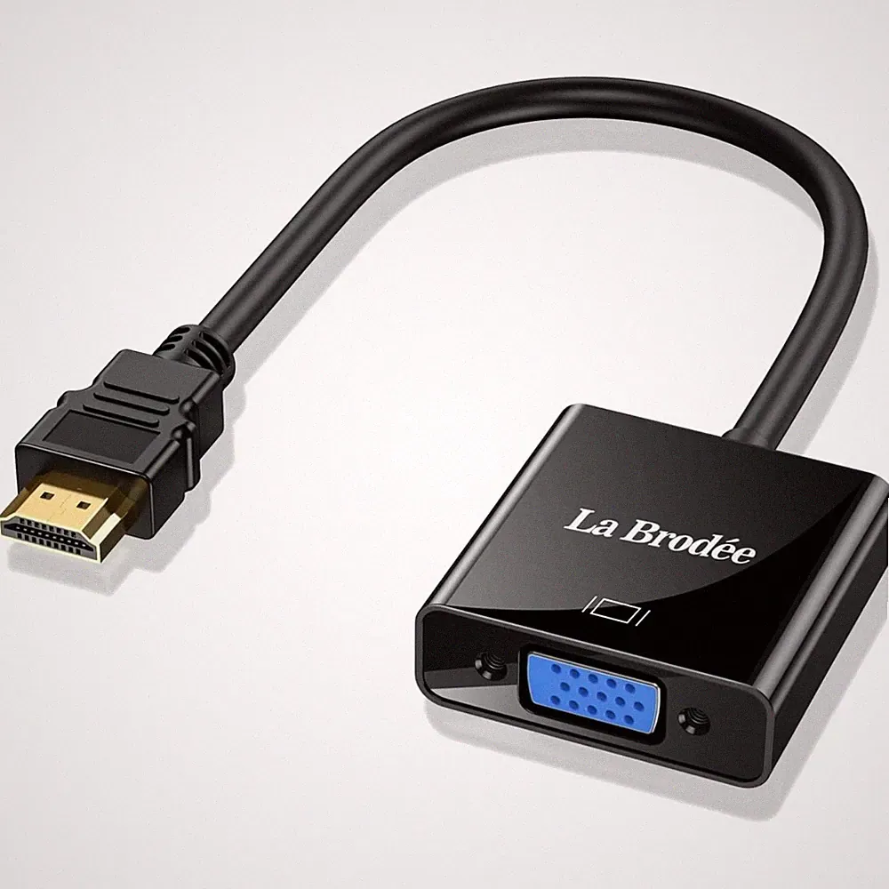 HDMI zu VGA Adapter 1080P - Langlebig und tragbar für Computer und Monitor
