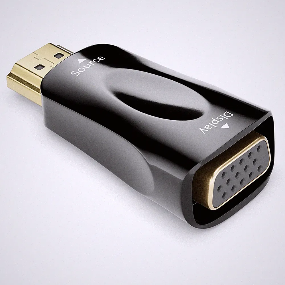 HDMI zu VGA Adapter Konverter 1080p Full HD PC Computer Laptop zu Monitor Beamer
