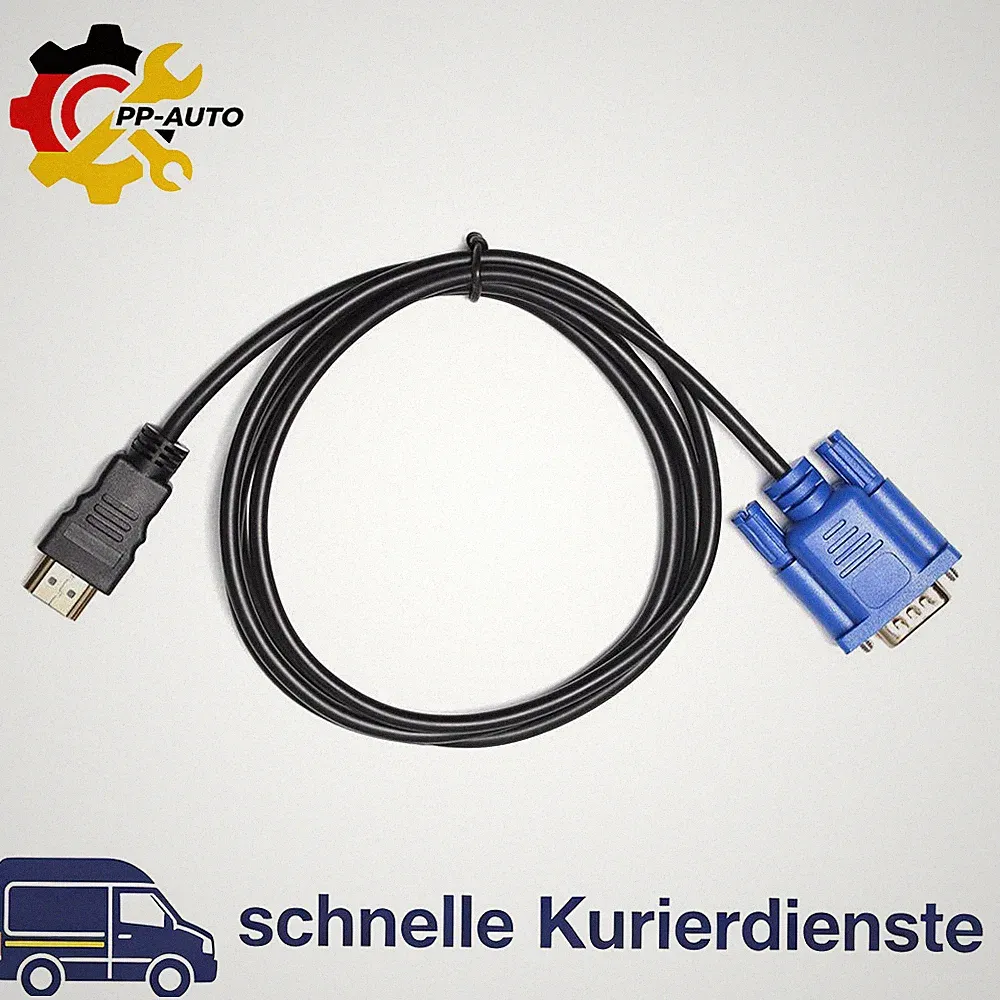 HDMI zu VGA Kabel Adapter Display Ausgabe Konverter Für PC Monitor HDTV Beamer